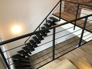 Stiring-Wendel escalier limon central design et moderne