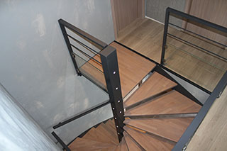 Alsace escalier colimaçon hélicoidal design et moderne