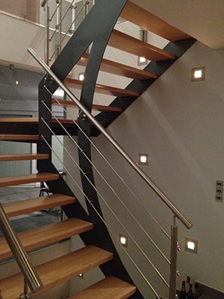 Forbach escalier double limons design et moderne