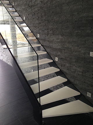 Metz escalier double limons design et moderne