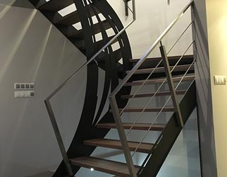 Volstroff escalier double limons design et moderne